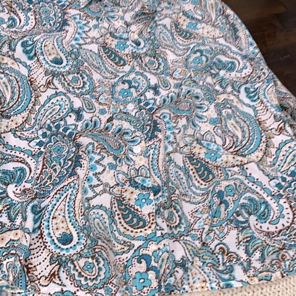 Jones New York Country paisley button down top size medium/large - Picture 8 of 10
